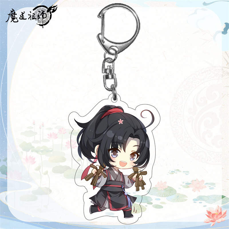 จี้พวงกุญแจอะคริลิกสองด้านลายอนิเมะ Md Zushi Wangxian Lan Wangji Wei Ying