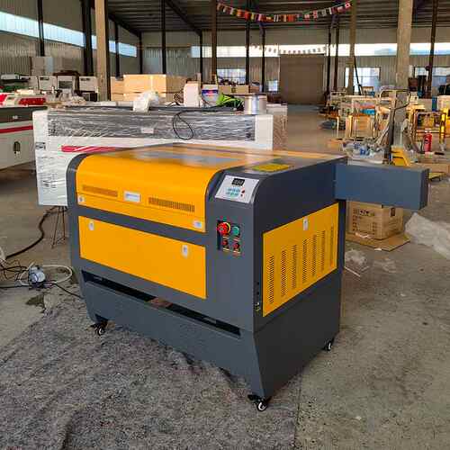 50W木材橡激光胶雕刻机布料塑料皮革图案文字刻绘CO2雕刻机切割机 - 图1