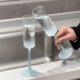 Gradient cream goblet champagne cup household high-value juice milk cup light luxury high-end ins girly style