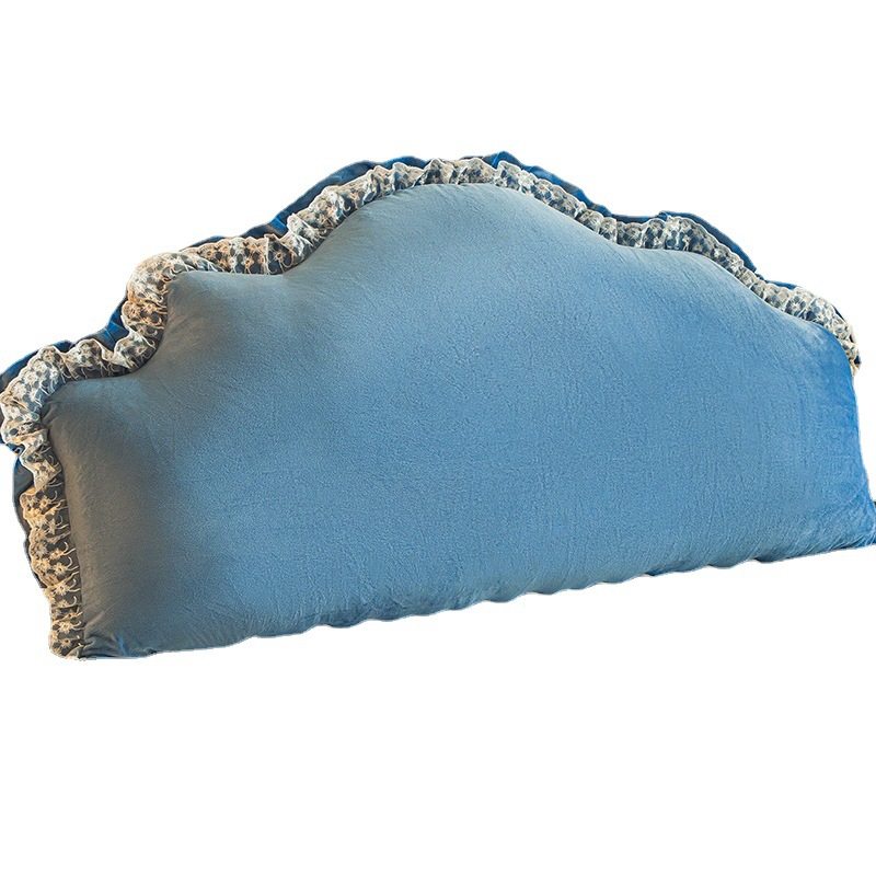 天蓝榻榻米床头靠垫网红拆洗床上风卧室北欧双人靠背包可靠枕大软 - 图3