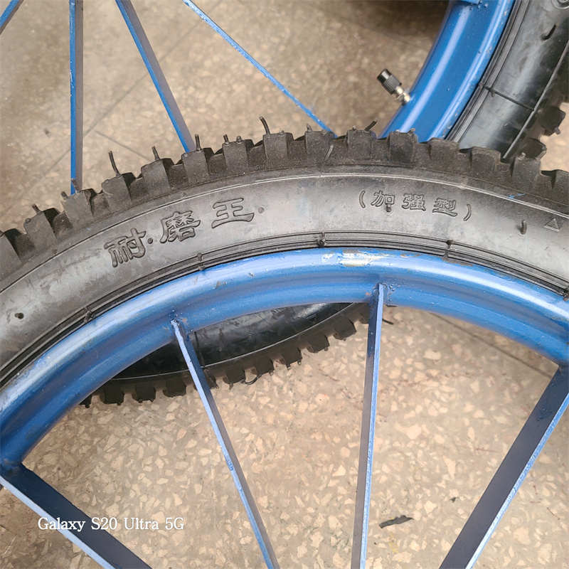 375-19载重型加厚钢圈加气轮建筑工地手推车斗车板车轮子矿车轮胎 - 图2