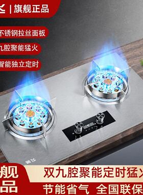 新飞燃气灶双灶煤气灶台式嵌入式猛火灶家用天然气液化气灶