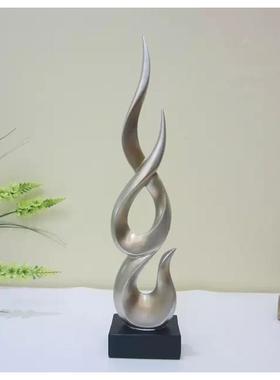 北欧现代简约创意家居电视柜酒柜办公室装饰火焰工艺品隔断摆件