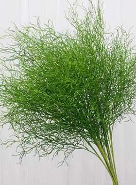 婚庆花材绿色仿真花森系仿真绿植假花叶子配叶装饰道具假树叶花艺