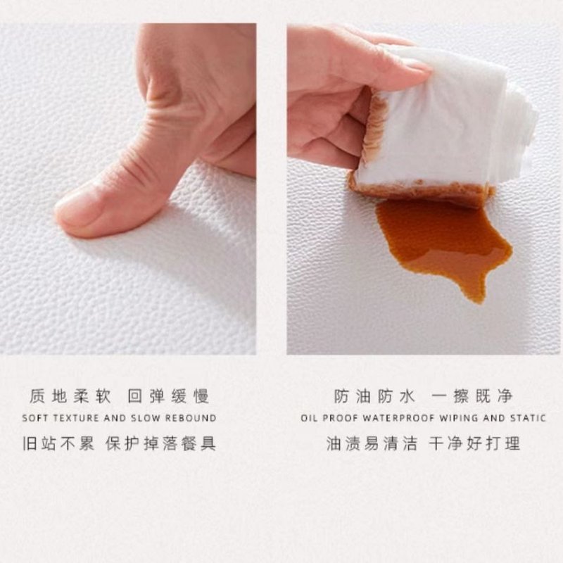 侘寂风入户门皮革地垫可擦免洗玄关脚垫可裁剪好打理家用进门地毯 - 图1