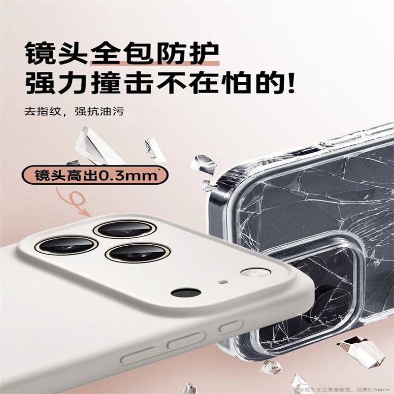 เคสเลนส์แบบคลุมเต็มตัว ทำจากซิลิโคนเหลว เหมาะสำหรับ iPhone 18 Pro Max ดีไซน์เรียบง่ายพร้อมปุ่ม Ai กันกระแทกสำหรับ Apple 17