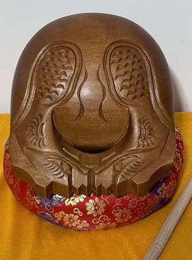 台湾桂兰木木鱼寺院用品实木木鱼佛法会法器台湾木鱼包邮手工雕刻