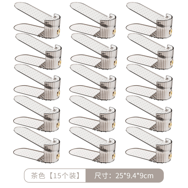 鞋子收纳架省空间神器鞋盒收纳盒透明鞋柜分层隔板装放鞋折叠鞋架-图3