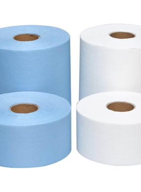 无尘纸工业擦拭纸蓝色白色工业用擦油纸除尘大卷吸水吸油纸无纺布