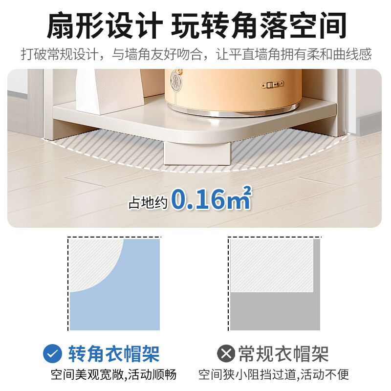 角柜转角柜墙角柜子三角拐角客厅卧室靠墙书架收纳置物架落地边柜 - 图1