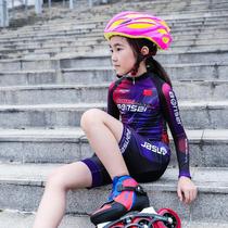 Speed Slip Suit Long Sleeve One-piece Wheel Slip Suit Children Short Sleeve Race Speed Suit Adult Sunscreen Skating Clothing Male And Female Spot