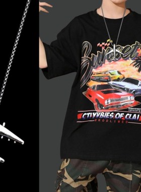 儿童嘻哈街舞项链男童潮酷潮流架子鼓学校演出配饰嘻哈毛衣链链子