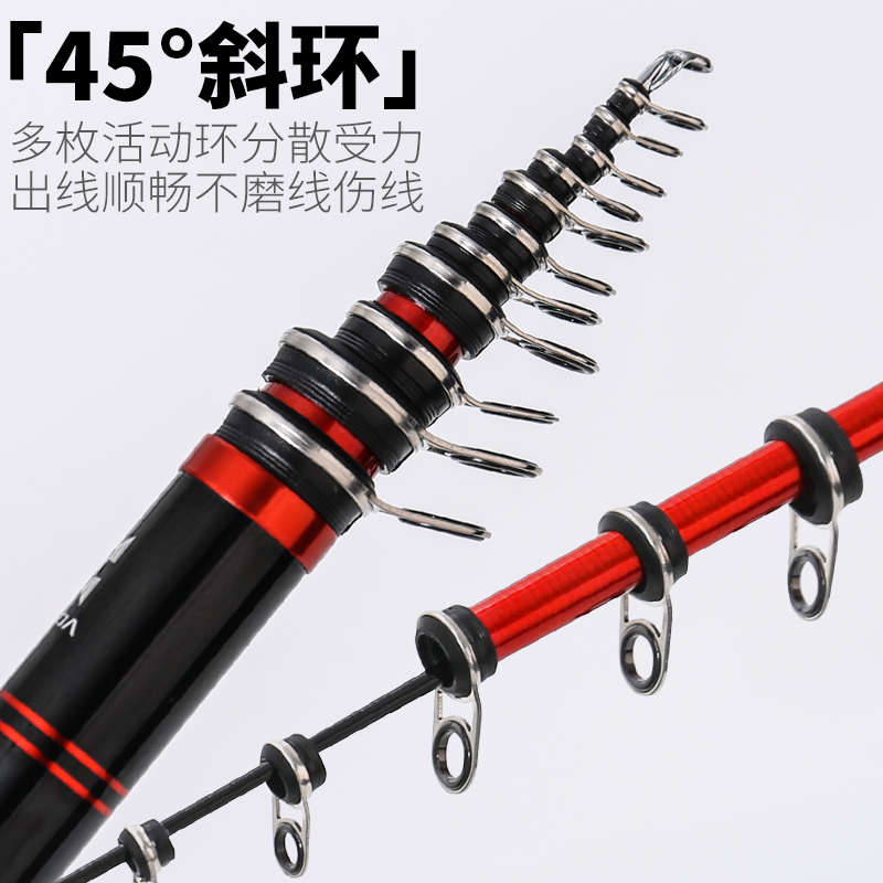 石鲷重矶竿石斑高碳超轻超硬远投欧鲤钓抛竿滑漂矶钓海钓大物鱼杆 - 图0