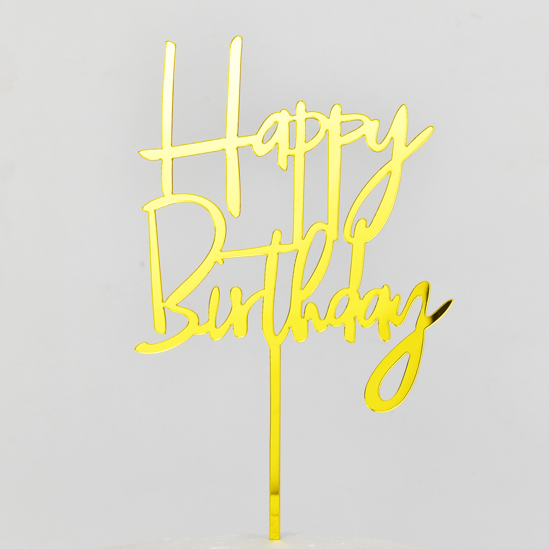 50枚装亚克力生日快乐蛋糕装饰插牌字牌女神男神英文网红蛋糕装饰