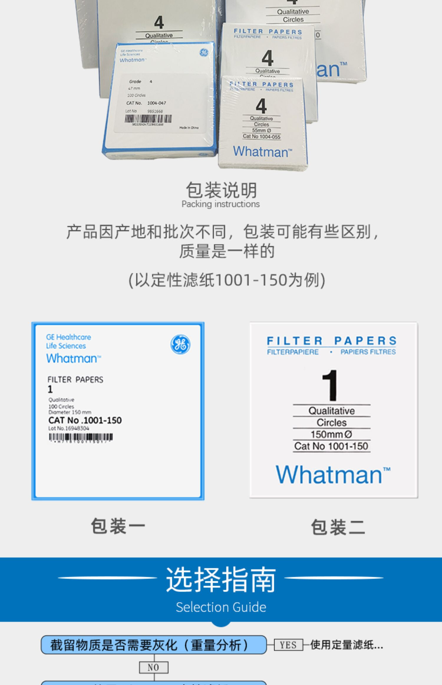 iGwhatman4号定性滤纸1004-047/055/070/090/110/125/15020-2022 - 图2