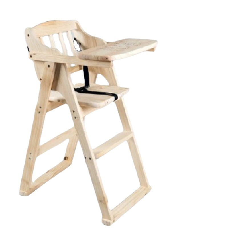 新款宝宝座椅儿童餐椅吃饭酒店餐厅实木可折叠多功能便携婴儿餐桌
