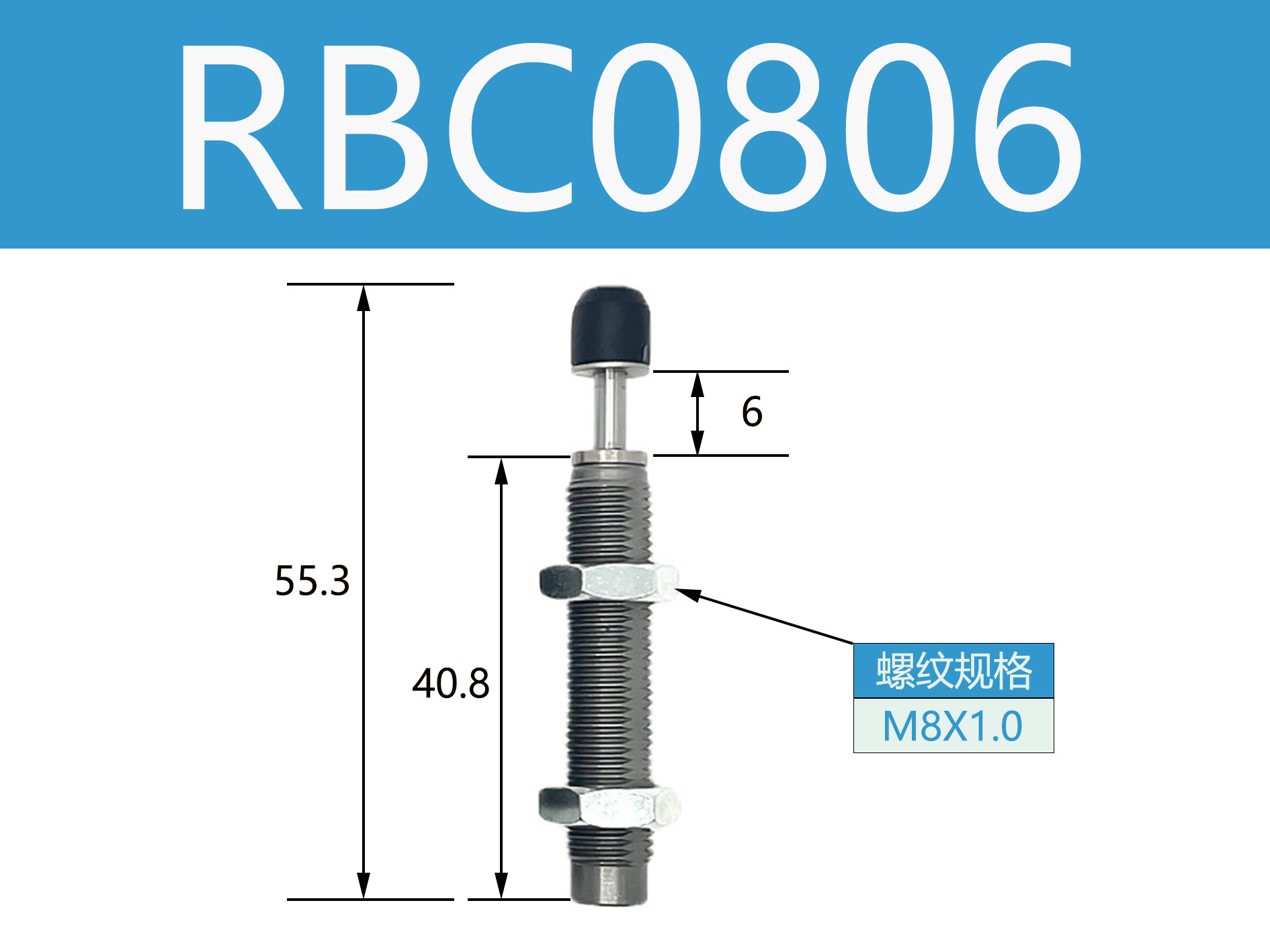 SMC缓冲器RB0806/RBC1007-1006-1411-RBC1412-RB2015-RBC20152725 - 图2