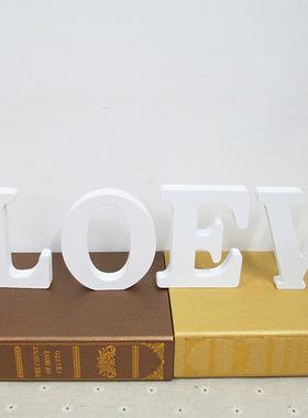 创意英文字母LOVE摆件婚庆婚礼新房间装饰品卧室柜台店铺橱窗摆件