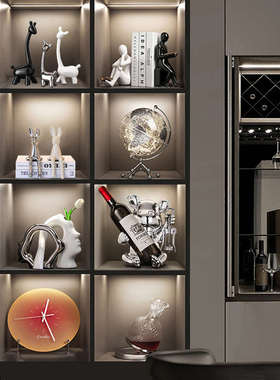 创意人物书挡酒柜摆件家居装饰品客厅玄关书柜桌面书立陶瓷工艺品