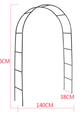 铁线莲月季拱形拱门花架爬藤架攀爬绿植物支架杆葡萄架户外庭院