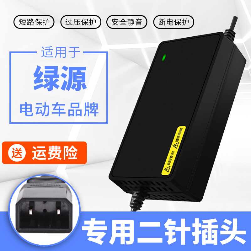 适用于绿源电动车电瓶充电器48V12AH60V64V72V20AH20E-T30E通用 - 图1