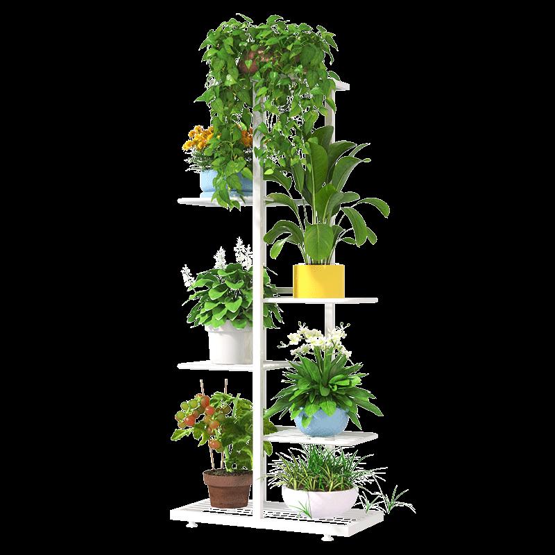 花架置物架阳台落地式客厅铁艺层架绿萝花盆架子多层2024新款绿植 - 图2