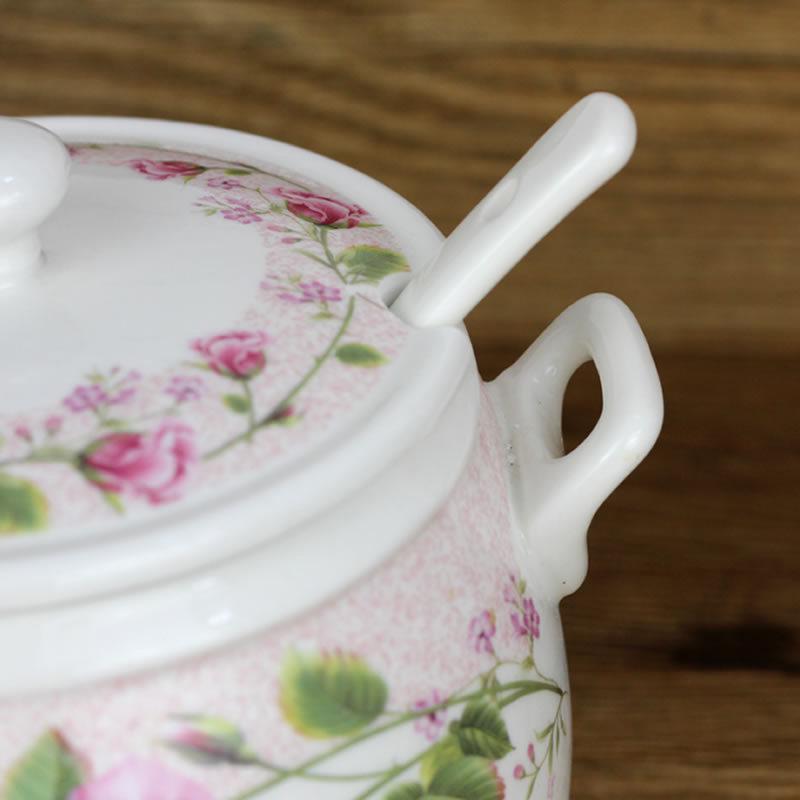 陶瓷大小号厨房用品调味罐 调料罐盐缸罐猪油罐辣椒油罐油壶套装 - 图2