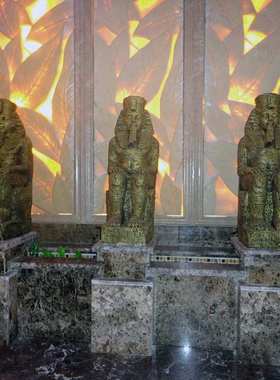 大型法老雕像埃及人物雕塑摆件玻璃钢艺术装饰品密室主题布场道具