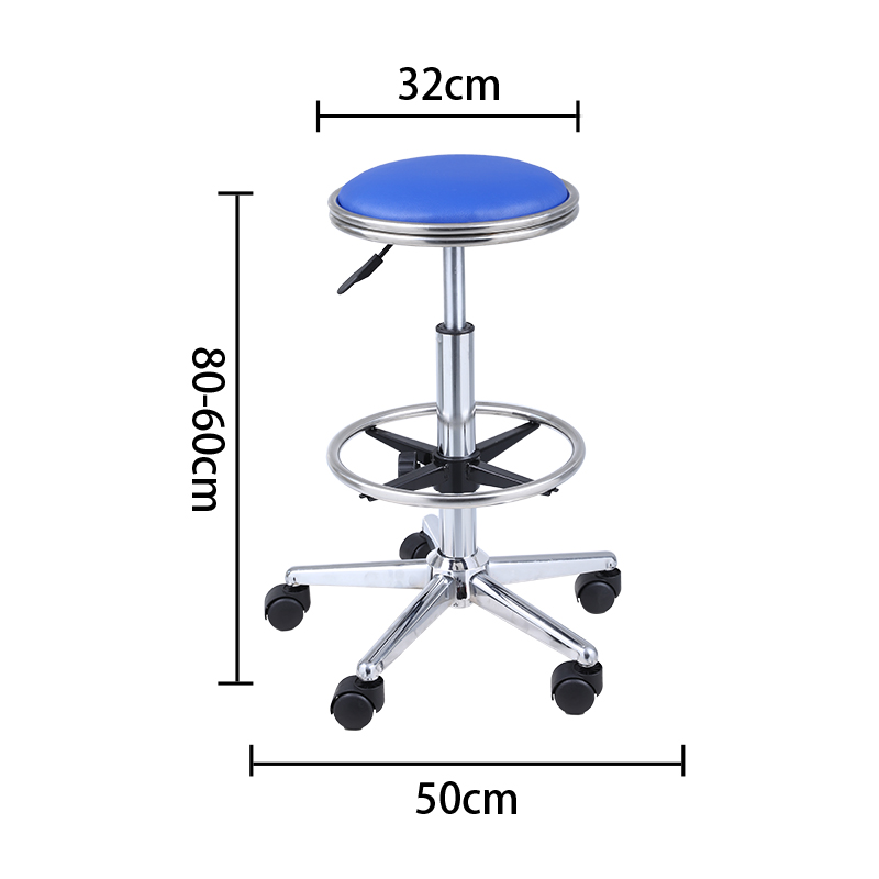 防静电升降凳工厂学校实验室车间流水线不锈钢旋转工作圆凳酒吧椅 - 图0
