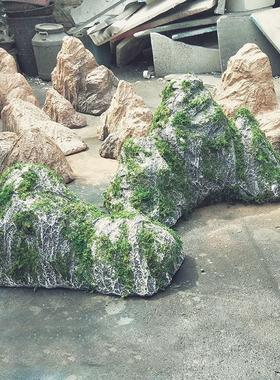 泡沫雕塑绿植假山微景观道具 逼真质感 多种尺寸颜色可选 庭院装