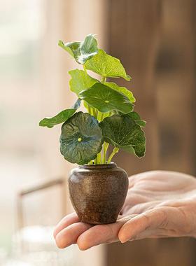 晟初中式复古禅意小花器陶瓷摆件家居茶室博古架桌面小装饰品摆设