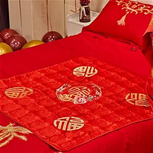 Сидячая подушка Fu, подушка Fu Fu для свадьбы, Fu Fu сидячая невеста благословение постельные принадлежности, коврик благословения на свадьбу, пуховая одеяло 11