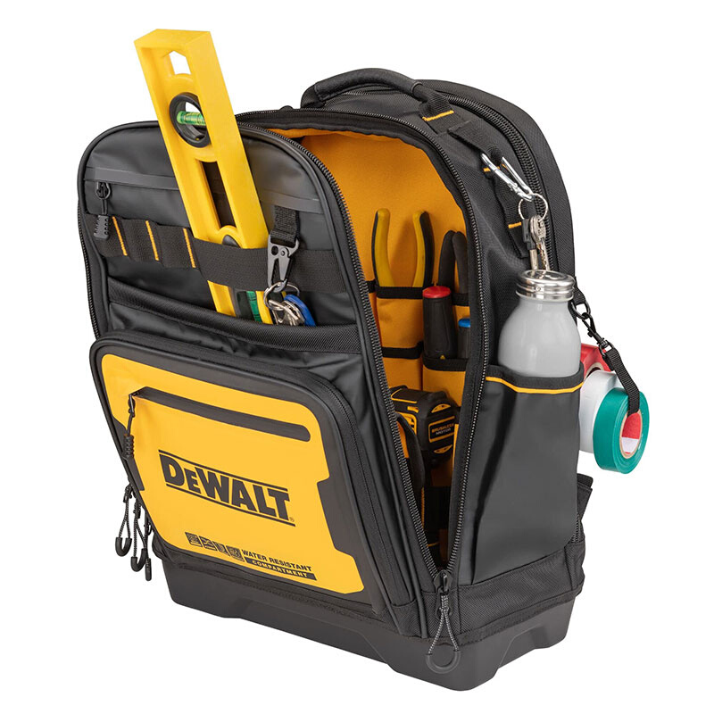 DEWALT14寸工具包电工维修多功能加厚双肩背包防水防尘IP54-图2