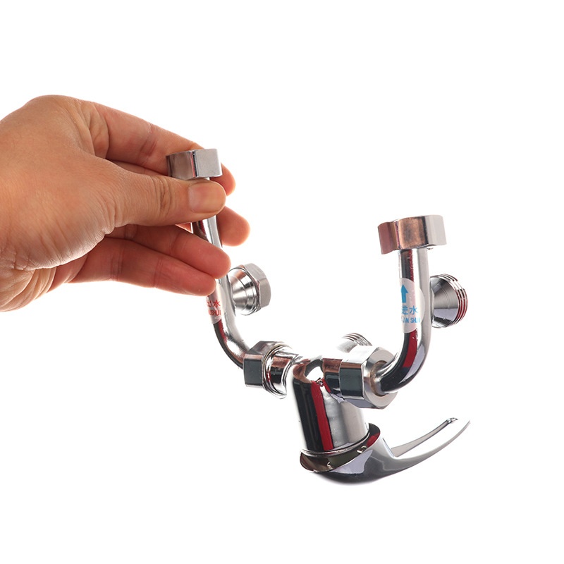 直销全铜混水阀明装开关冷热混合阀U型淋浴电热水器配件 - 图3