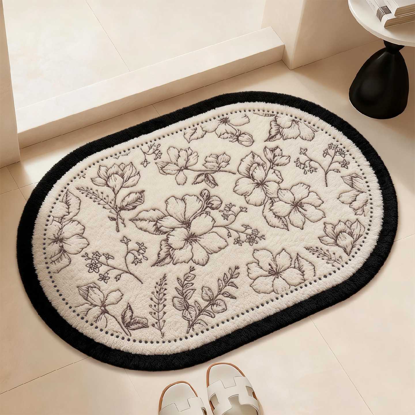 Bathroom absorbent floor mat 2026 new bathroom non-slip foot mat household toilet bathroom door quick-drying carpet