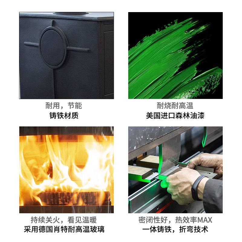 复古欧式真火壁炉燃木柴火取暖炉民宿别墅农村自建房装饰家用铸铁,淘宝优惠券,粉丝福利购,淘宝优惠卷