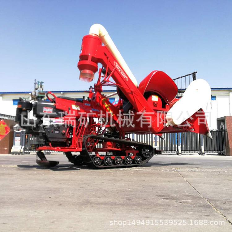 河南履带式水稻小麦收割机 丘陵山区水田谷物收获机自动装袋,淘宝优惠券,粉丝福利购,淘宝优惠卷