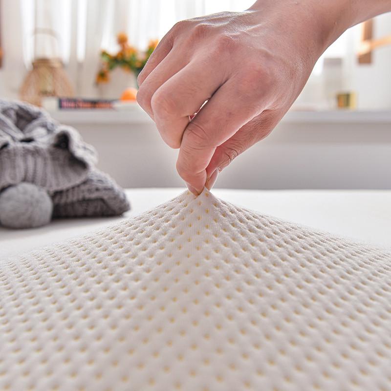 乳胶床垫保护套山棕垫记忆海绵防滑床罩针织夹棉六面全包床笠定制 - 图0