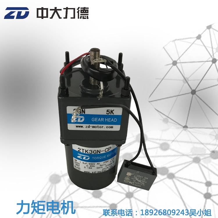 新品中大3W力矩电机2TK3GN-CP-2GN5K热压机 张力收卷料专用力矩马 - 图0