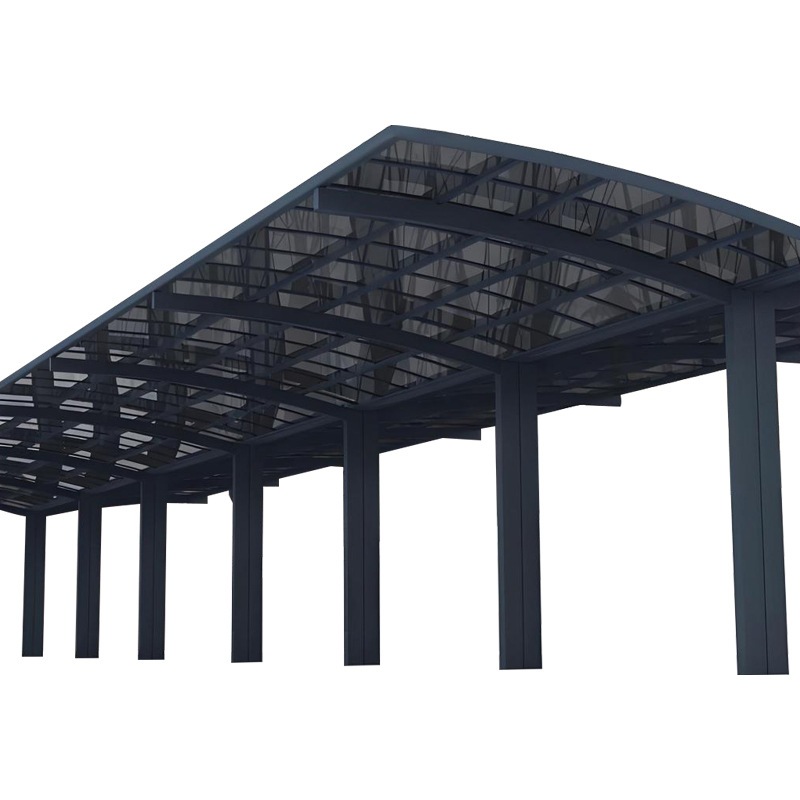 铝合金停车棚汽车充电桩合抱棚式庭院车库遮阳棚别墅遮雨棚停车子 - 图3