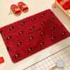 Red Year of the Horse Bathroom Floor Mat Bathroom Water-Absorbent Anti-Slip Mat 2026 New Toilet Door Plush Carpet