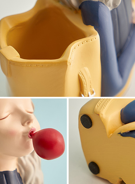 创意时尚笔筒高级感可爱学生办公室女生桌面装饰摆件送老师礼物