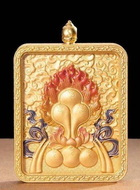 【高端纯铜】纯铜不掉色小唐卡吊坠嘎乌盒防水壳子盒子外壳挂绳