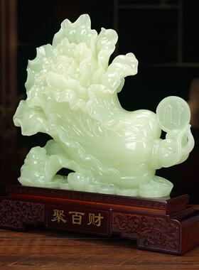 新款白菜摆件招财客厅酒柜入户玄关柜高端大气上档次乔迁之喜礼物