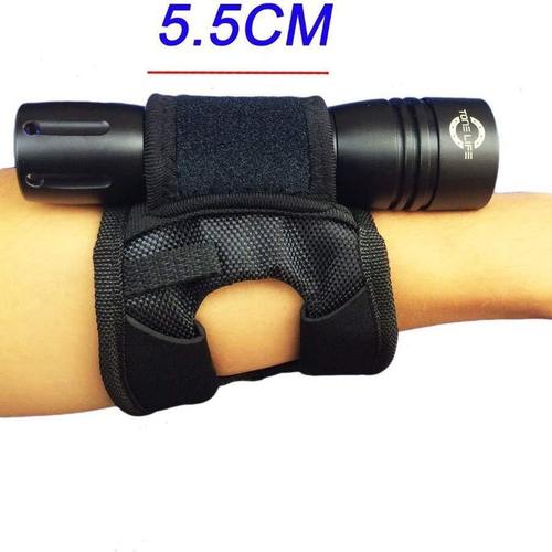 自行车手电筒绑带潜水料手腕带手电筒套支撑战术户外套固定电筒臂 - 图3