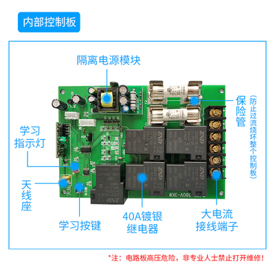 380V大棚卷帘机遥l控器220V电动机正反遥控倒顺开关喂料机控制-图1