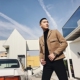 Horizon Men Mặc Slim Fit Wool Plus Cotton Padded Áo khoác ấm cho nam Áo khoác mỏng - Áo khoác áo khoác bomber Áo khoác