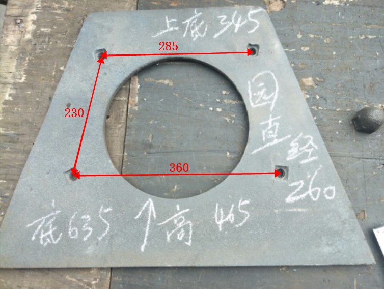 抛丸机配件抛丸器易损件034抛头分丸轮定向套叶片护板耐磨件叶片 - 图0