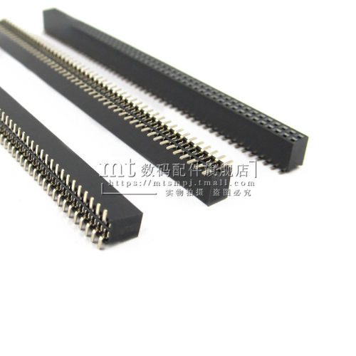 1.27MM 双排母 贴片排针母座4.3/2.0mm塑高2*2/3/4/5/6/10/20/40P - 图3