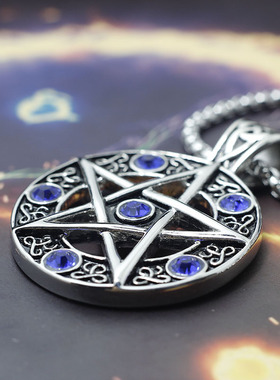 道家情侣钛钢吊坠民族风项链